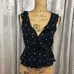 Free people intimately peplum wrap tank top